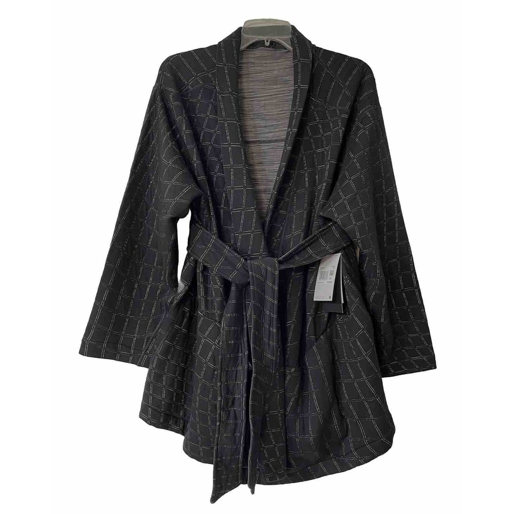 Nike Yoga Therma-Fit Luxe Black Reversible Jacket Size 1X (18-20) Oversized Fit